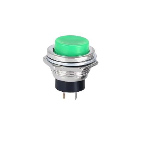 Bouton-Poussoir Momentané DS-212 Commutateur Électrique OFF-ON Vert