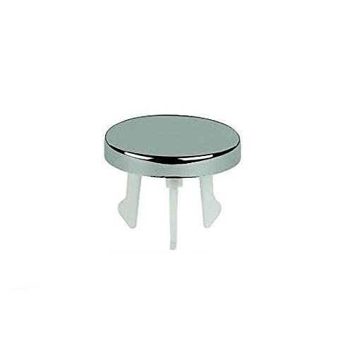 Ghiera Forata Troppo Pieno Lavabo/Bidet - Ottone Con Tappo Bianco Opaco, Ø24/28mm - Foto 10