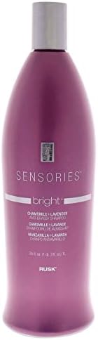 RUSK Sensories Bright Chamomile and Lavender Brightening Shampoo, 35 Fl Oz, Color-Enhancing Conditioner Improves Color and Tone of Lifeless, Dull Silver, Gray or White Hair, 35 Fl Oz (Pack of 1)