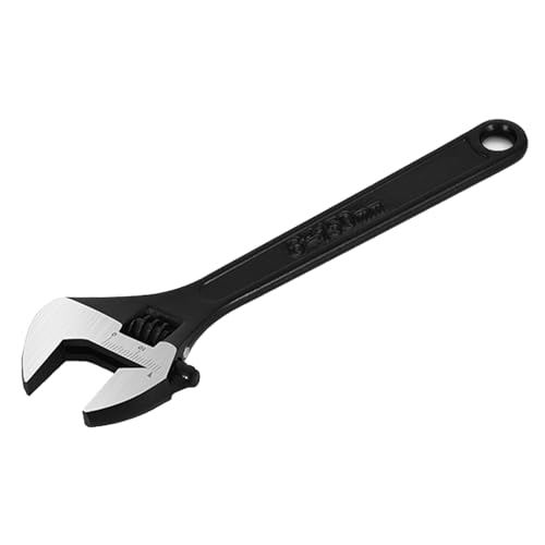 6Inch Adjustable Spanner, 150mm Small Adjustable Spanner with 19mm Jaws and Metric Scale, Mini Wrench with Rust-Resistant Nickel Coating for Plumbing, Bike, Car & DIY Repairs