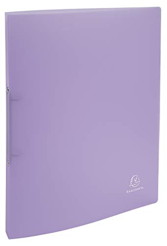 Exacompta 54170E 5er Pack Premium Kunststoff-Ringbuch Chromaline aus flexiblem transluzentem Polypropylen 2 Ringe Füllhöhe 15mm DIN A4 Plastikordner ideal für Büro und Schule farbig sortiert