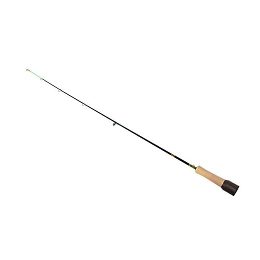 BaitRunner Ice Fishing Rod (28 Inch Medium Light Carbon Ice Rod) Cork Handle with Built-in Bait and Tackle Storage Cup