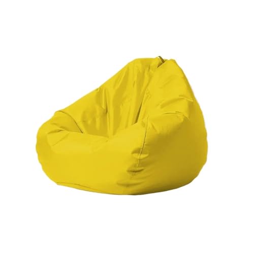 DSFIHJO Funda Puff Funda Impermeable for puf de Exterior, sin Relleno, for jardín, Playa, Piscina, Flotador para la Sala de Estar(Yellow,D100cm-cover-adults)