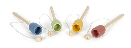 Small Foot Wooden Ball Catching Game, set of 4, game of skill for all ages for children aged 3+ years old, 12609 - Image 4