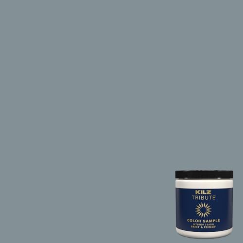 KILZ TRIBUTE Paint & Primer, Interior, Color Sample, December Nights, 8 Ounces