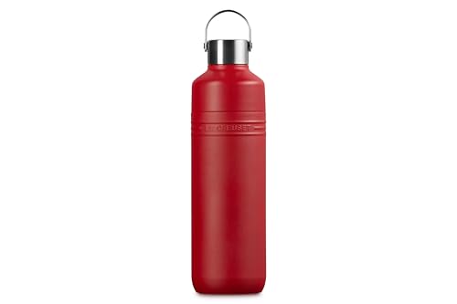 Image of Le Creuset Stainless Steel On The Go Water Bottle, 33 oz., Cerise