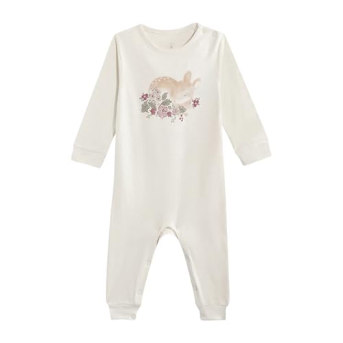 Image of Mothercare Baby Romper Sleepsuit Autumn Print Full Sleeve Pink