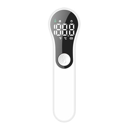 : Termómetro infrarrojo para la frente - Pistola digital para medir la temperatura corporal sin contacto | Dispositivo automático de medición de temperatura humana, lectura rápida y para adult
