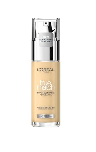 L'Oreal Paris True Match Liquid Foundation with Hyaluronic Acid 30ml and SPF (Various Shades) 1C