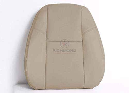 Richmond Auto Upholstery: Compatible with 2011 Chevrolet Tahoe LTZ AC Cooled & Heated AC - Driver Side Lean Back Replacement Perforated Leather Seat Cover, Tan