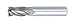 Carbide End Mill, 404, 1/4 D, 3/4 Cut L