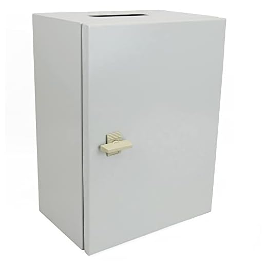 BeMatik - Caja de distribución eléctrica metálica con protección IP65 para fijación a Pared 400x300x200mm