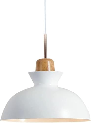 Lumière suspendue moderne blanche avec dôme 11 pouces style grange de ferme