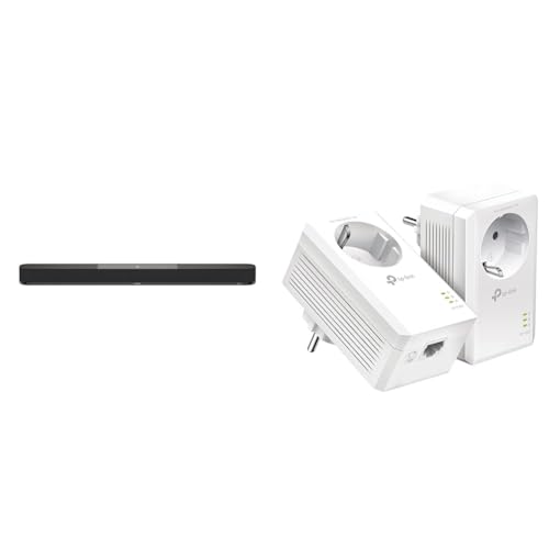 Sennheiser AMBEO Soundbar Plus für TV und Musik - EU-Stecker - 3D Surround Sound & TP-Link Powerline Adapter Set TL-PA7017P KIT(1000Mbit/s