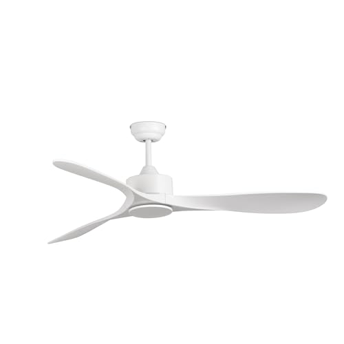 FARO BARCELONA Ventilateur de plafond LUZON L acier, ABS blanc mat H: 28,5cm Ø132cm