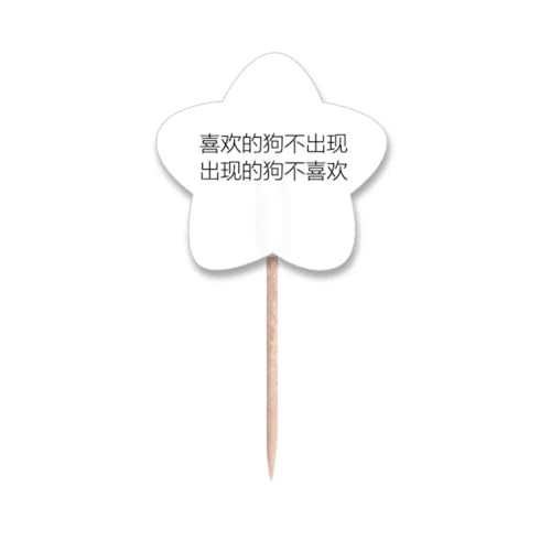 Cure-dents en forme d'étoile avec message original pour apéritif