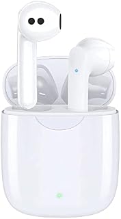Wireless Earbuds, Wireless Earphones Bluetooth 5.0 Headphones in-Ear, Built-in Microphone, Touch Control with Charging Case, IPX6 Waterproof Sport Wireless Headphones for Work/Sport