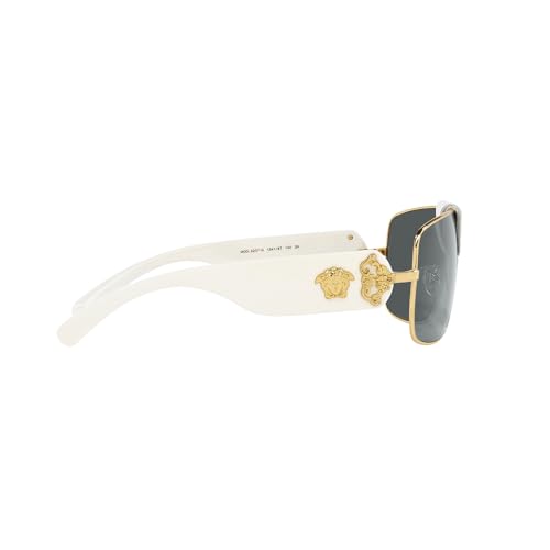 Versace VE 2207Q 134187 Gold Metal Square Sunglasses Grey Standard Lens3