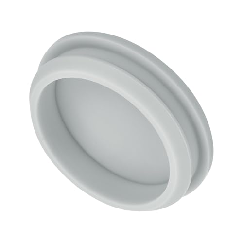 Image of MECCANIXITY 1pcs Silicone Snap in Locking Hole Plugs,46.6mm /1.8 Inch Mounting Diameter Narrow Groove Width 5mm Panel Seal Cover Round for Kitchen Bulkheads Waterproof Sealing Plugs Grey