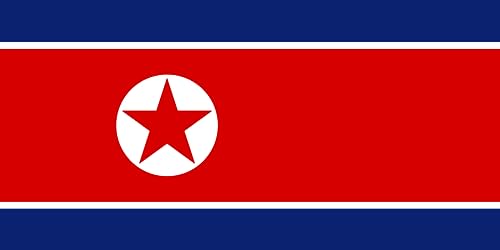 Drapeau Corée du Nord grand format aux finitions paysage premium