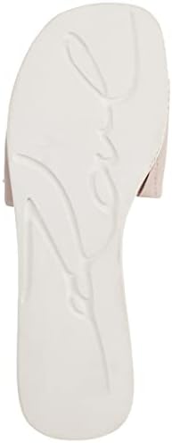 Karl Lagerfeld Paris Women's Jeslyn Effortlessly Fashionable Slide-On Shoes with Bold KLP Pins Flat Sandal, Dune Pink, 11 | Image 2