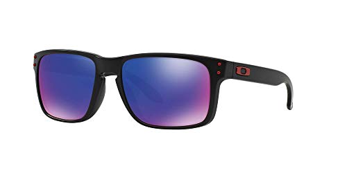 Oakley OO9102 Holbrook Sunglasses with Accessories Bundle (Matte Black/+ Red Iridium (910236)