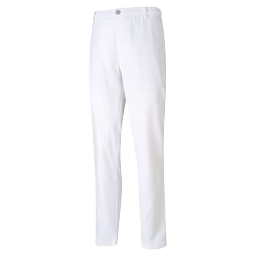 PUMA mens Jackpot 2.0 Golf Pants, Bright White, 32W x 30L US