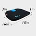 Sojoy Car Seat Cushion Wedge Driving Cushion for Long Sitting Portable Wedge Pillow for Hip, Tailbone, Coccyx, Sciatica (18.5 X 16 X 2.5 Inch)
