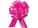 Hot Pink Pull String Bows - 5.5 Inch Wide 20 Loops (1 and 7/8 Inch Ribbon) Set of 10