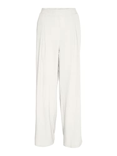 VERO MODA Damen Vmmymilo Hw Wide Pants WVN Ga Hose, Snow White, M EU