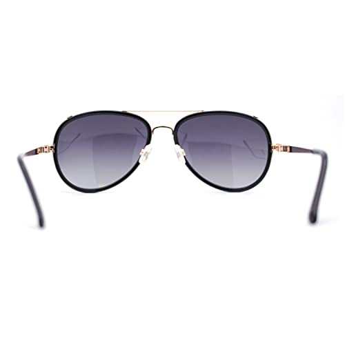 SA106 Polarized Luxurious Mens Racer Double Rim Officer Sunglasses4