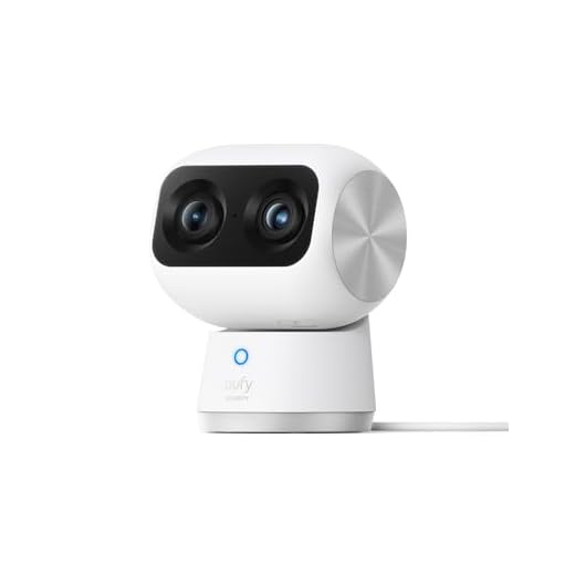 eufy Câmera S350, Camera de Segurança Wi-Fi, 4K Inteligente com Câmera Dupla, Visão 360°, Zoom 8×, Visão Noturna, Babá Eletrônica, Rastreamento por IA, Compatível com Alexa e HomeBase 3