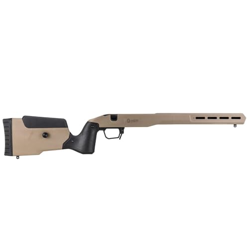 MDT Field Stock Compatible with Ruger American SA RH, Flat Dark Earth, Custom fit Cheek Riser, Hunting Firearm, AICS Magazine Compatible (106232-FDE)