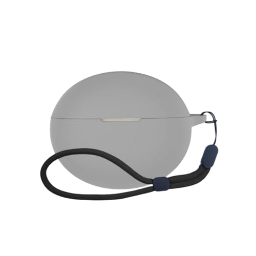 Image of WELCROS Soft Silicone Protective Case Cover for OnePlus Buds 4 (Lanyard Grey)