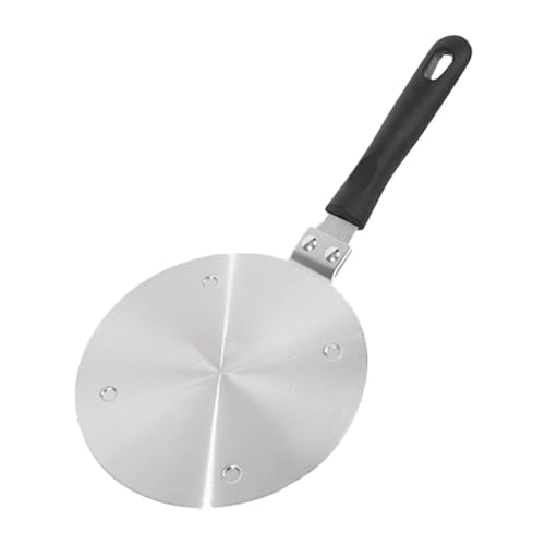 fanelod Placa de inducción, placa de conversión de adaptador de inducción | Acero inoxidable, café, leche, utensilios de cocina, anillo de natación, difusor de calor caliente con mango para anillo de