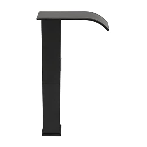 Robinet de salle de bain sans contact avec capteur infrarouge Robinet mitigeur en acier inoxydable Technologie de capteur pour cuisine, salle de bain, bar, automatique, noir