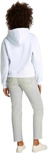 Tommy Hilfiger Hoodie Mujer con Logotipo, Azul (Breezy Blue), XS