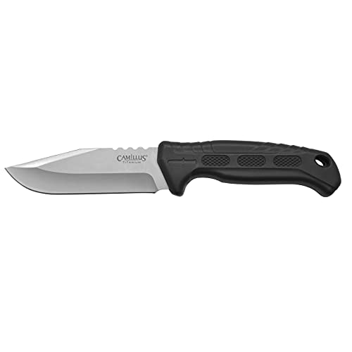 Camillus 9.4" Hawker Titanium Bonded Fixed Blade Knife,Black #TOP4