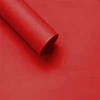 Vanhench - Papel De Estraza Color Liso Rojo De 17.5 X 760 Pulgadas (63 Pies) Para Navidad Y Manualidades, Para Bodas, Cumpleaños, Flores, Tablón De Anuncios
