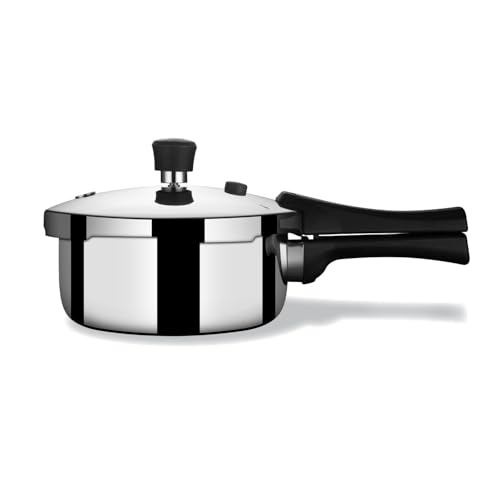 Stahl Xpress Triply 1 L Pressure Cooker Baby, Induction Cooker, Outer Lid Pressure Cooker, Induction & Gas Stove Compatible, 5 Years Warranty