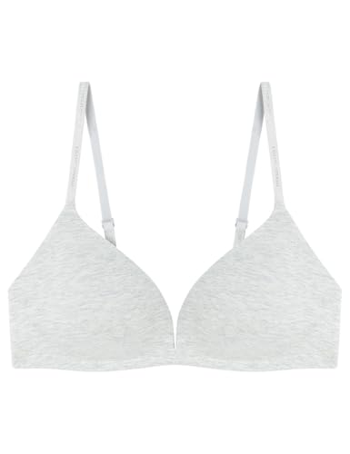 Women'secret Triangular Padded Bci Cotton Sujetador, Gris, 100C para Mujer