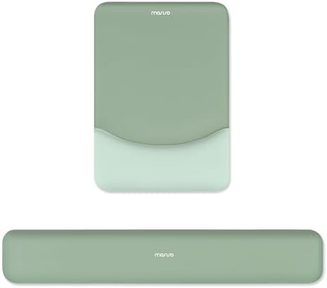 MOSISO Wrist Rest Support for Mouse Pad&Keyboard Set, Rectangular...
