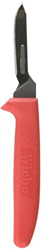 Wiebe Wicked Sharp Fixed Blade Scalpel Knife, Hunting Knife with 12 Replacement Blades