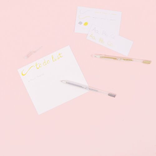 Set de 2 Bolígrafos Gel para Papel Coloreado y Oscuro miniatura 3