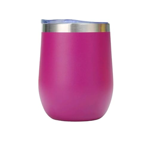 Copo Térmico Com Tampa Pequeno Tipo Cuia 360 ml Tampa Hermética Anti Vazamento Aço Inox Cores LOJA O