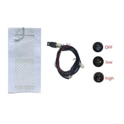Chauffage universel pour siège ATV Quad Scooter 12 V 35 W Fibre de carbone Fibre de verre
