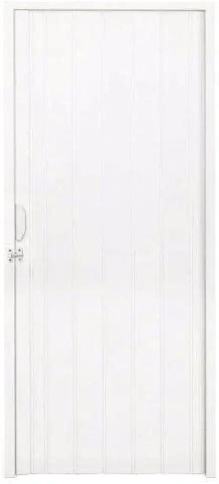 Porta Sanfonada PVC Polifort 210cmx70cm Branco Neve