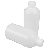 SHINEOFI 2 pièces Bouteilles Réactifs Plastique Hdpe Flacons à Col Étroit pour Stockag...