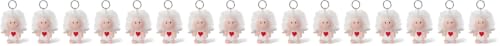 NICI Guardian Angel Keyring with Heart and Glitter Wings 7 cm - Lucky Charm Angel I Angel Keyring for Lanyard Keychain & Key ring- 46121