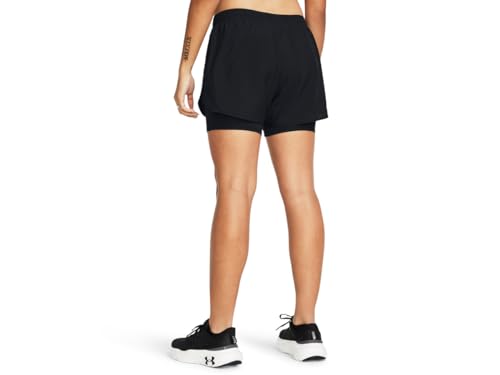 Under Armour Women's Fly By 2-in-1 Shorts, 001 Black, XXL - image 3